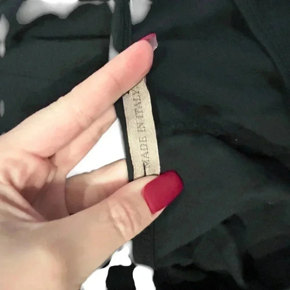 Made in Italy Black multi layer dress size L - Picture 10 of 11